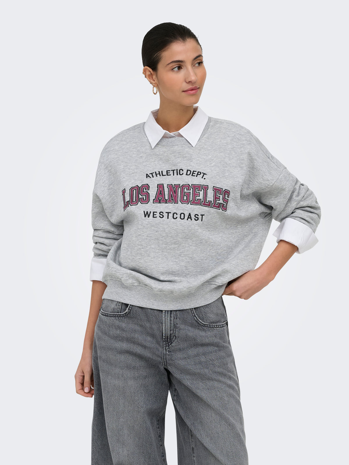 JDYMESA L/S O-NK EMB SWEAT JRS NOOS