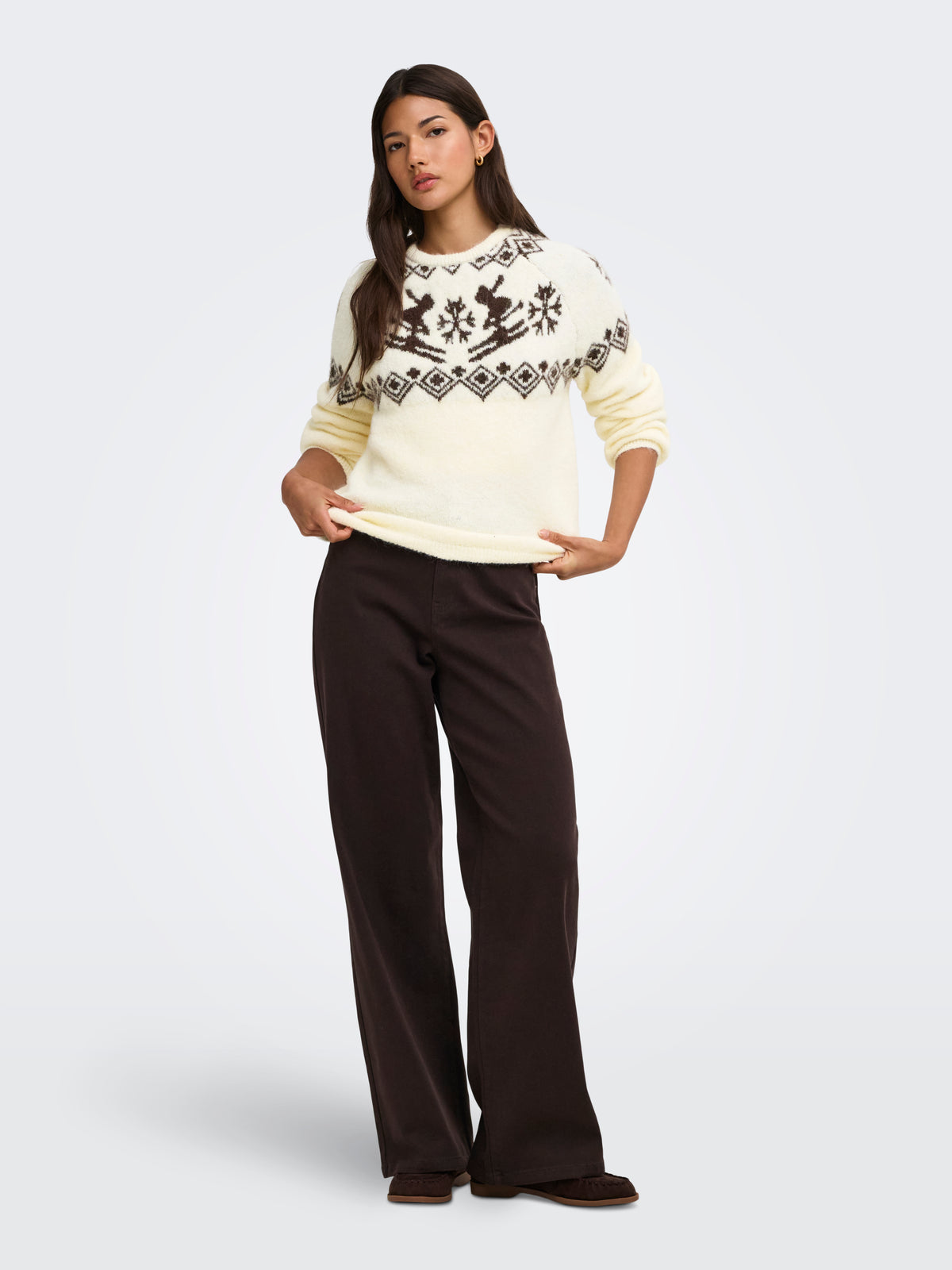 ONLXMAS ALPA LS O-NECK KNT