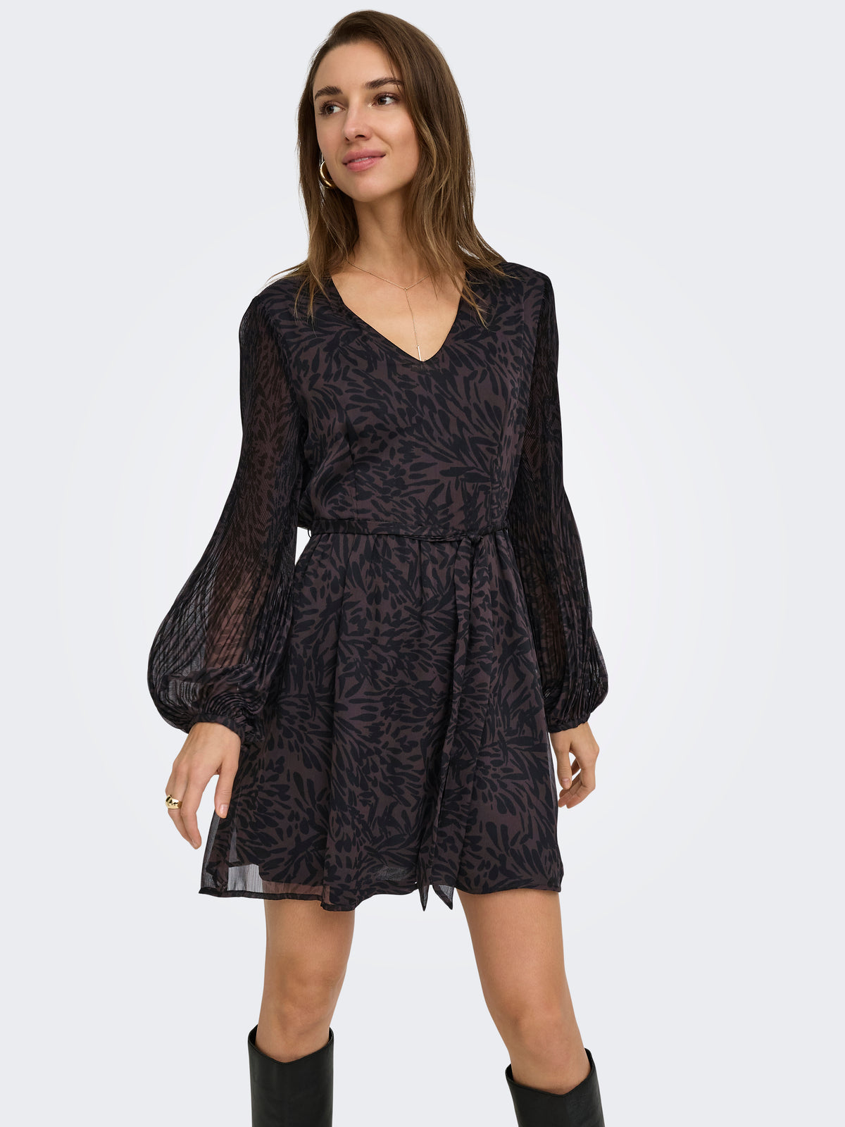 ONLSTAR PENINNA LS SHORT DRESS WVN