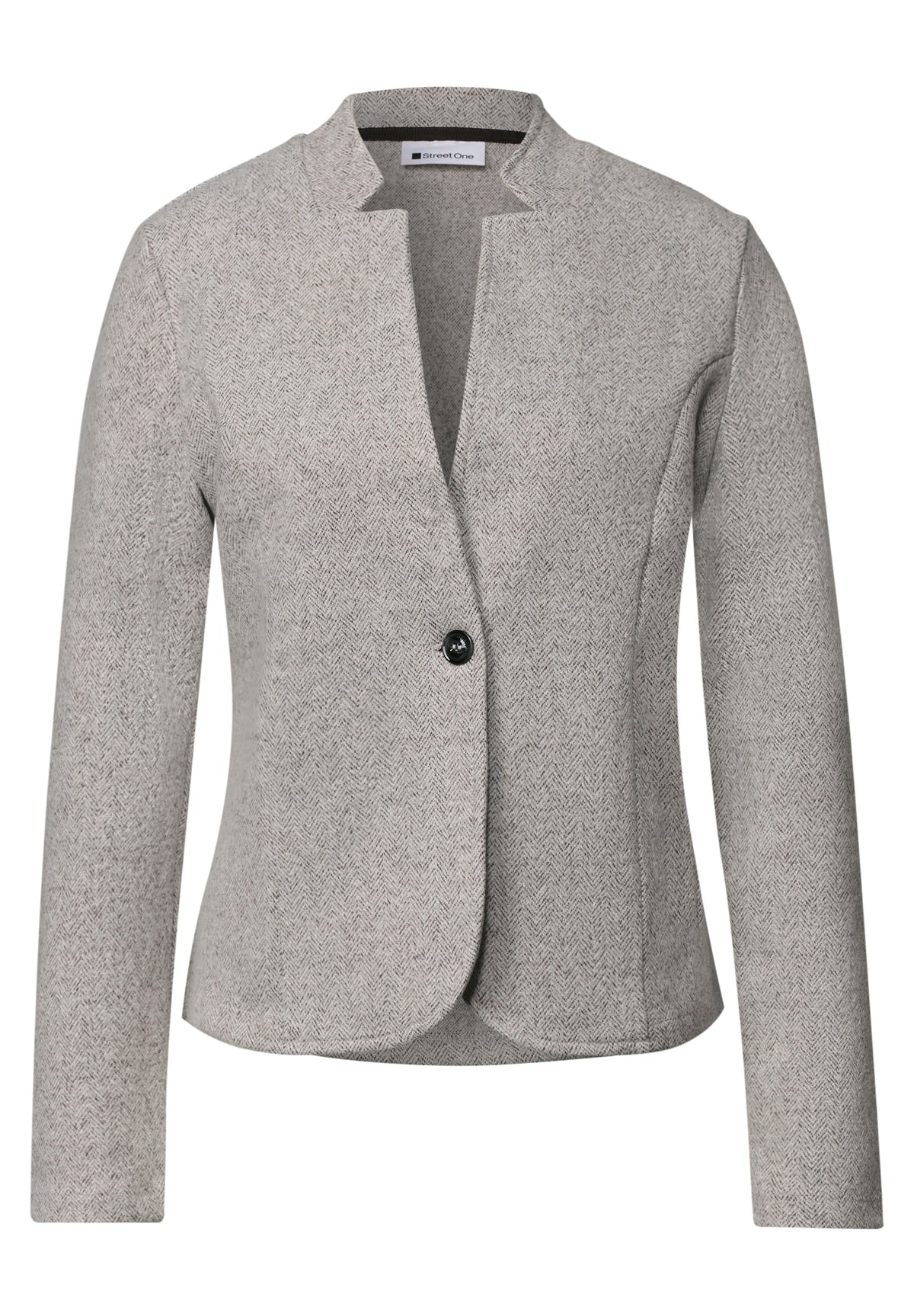 Blazer mit Herringbone-Muster