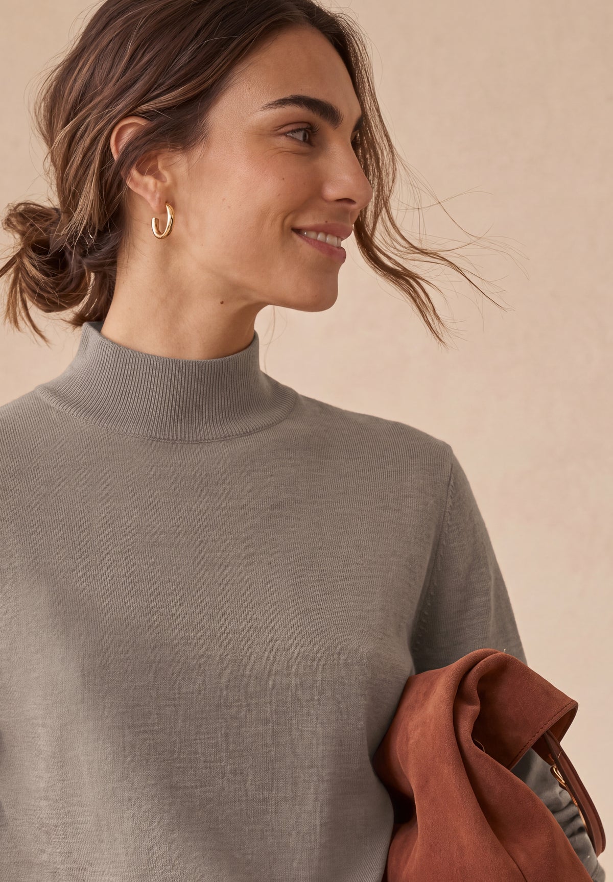 Basic Pullover mit Turtle Neck