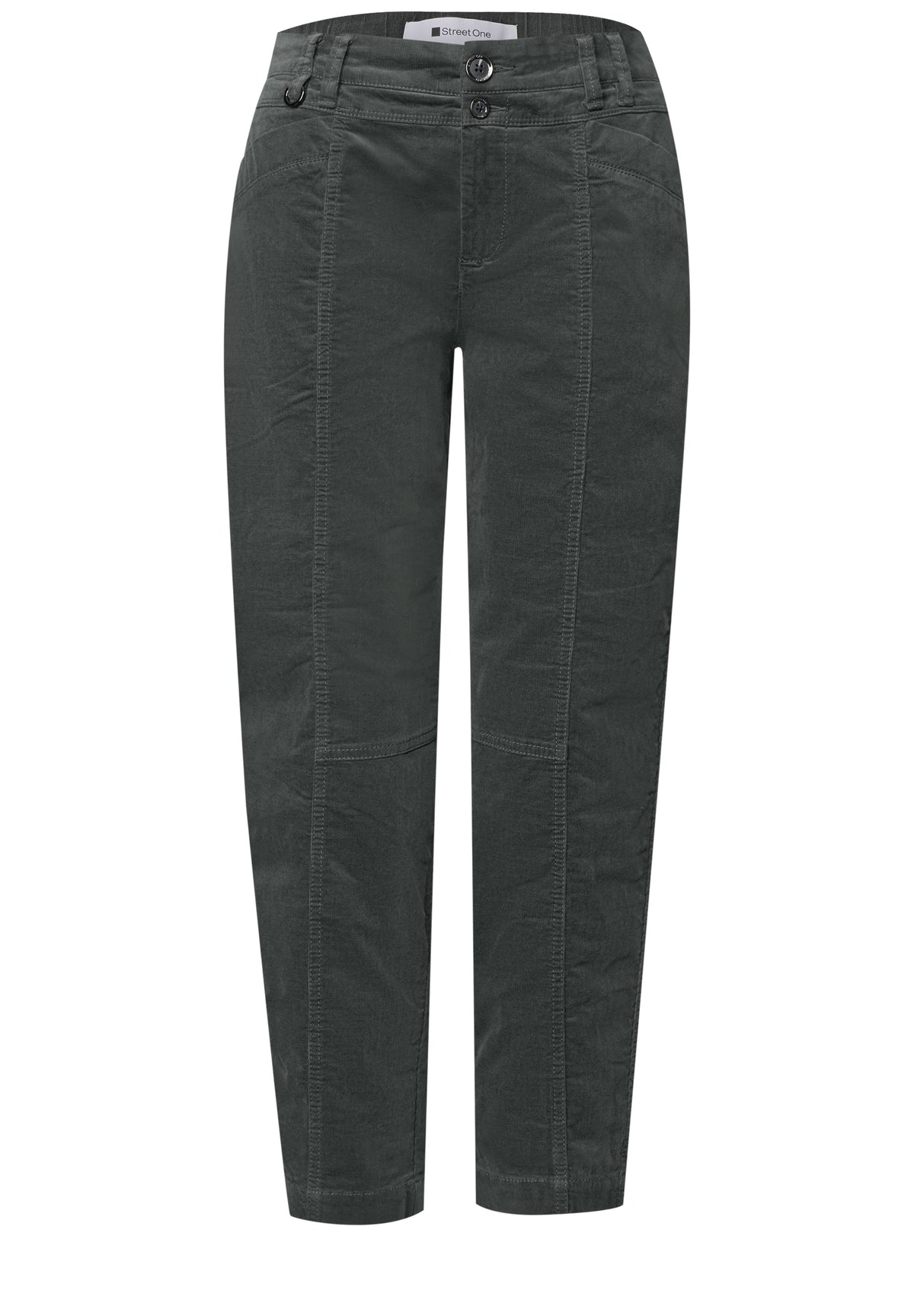 Barrel Leg Hose aus Cord im Casual Fit
