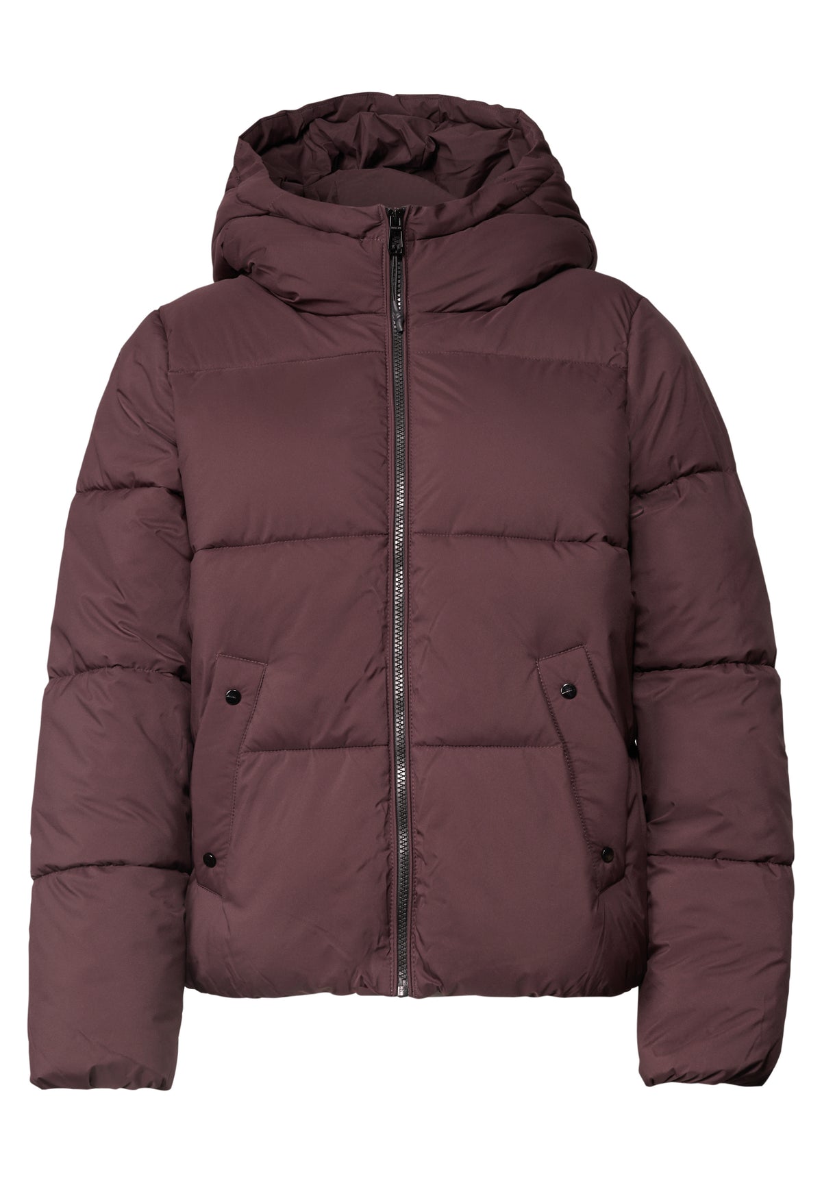 Kurze Puffer Jacke mit Kapuze