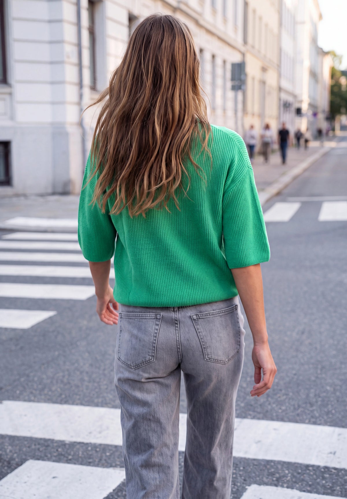 Kurzarm Cardigan mit Knopfleiste