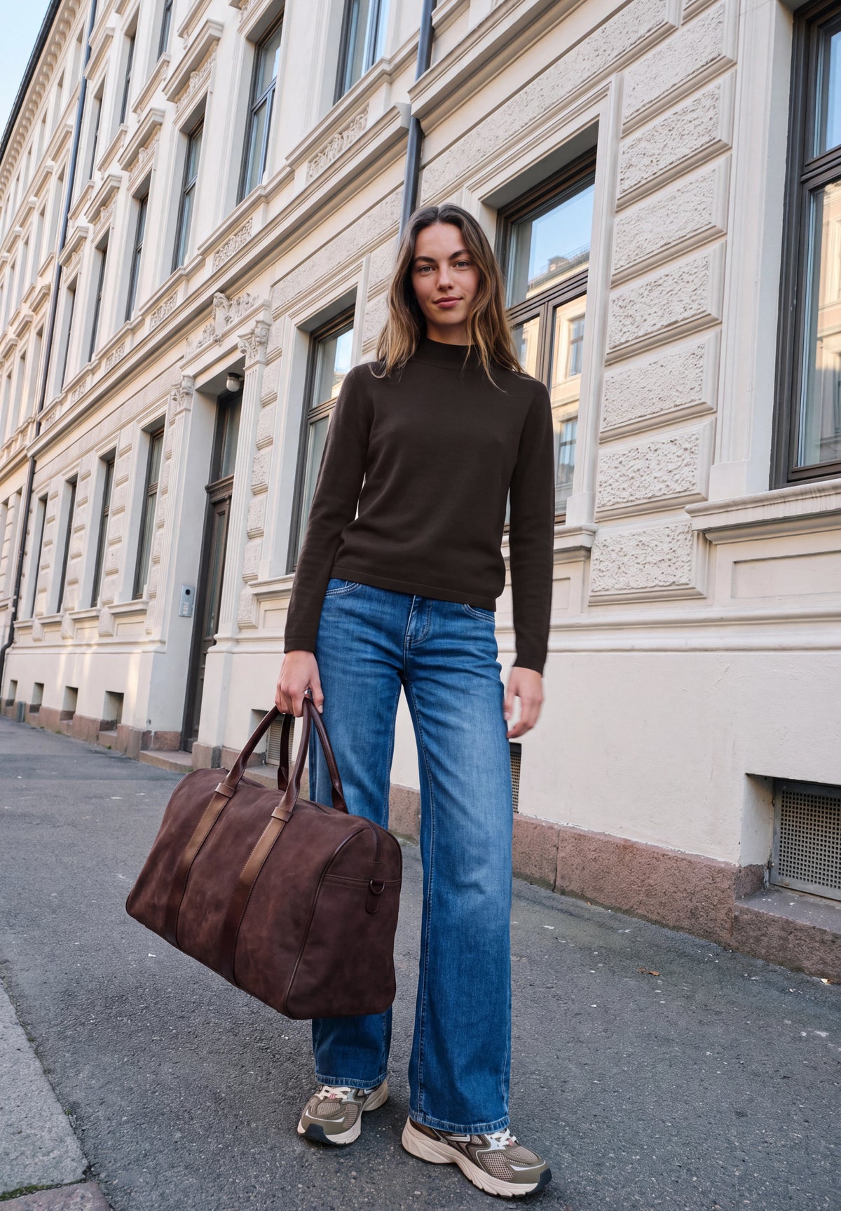 Langarm Pullover mit Turtle Neck