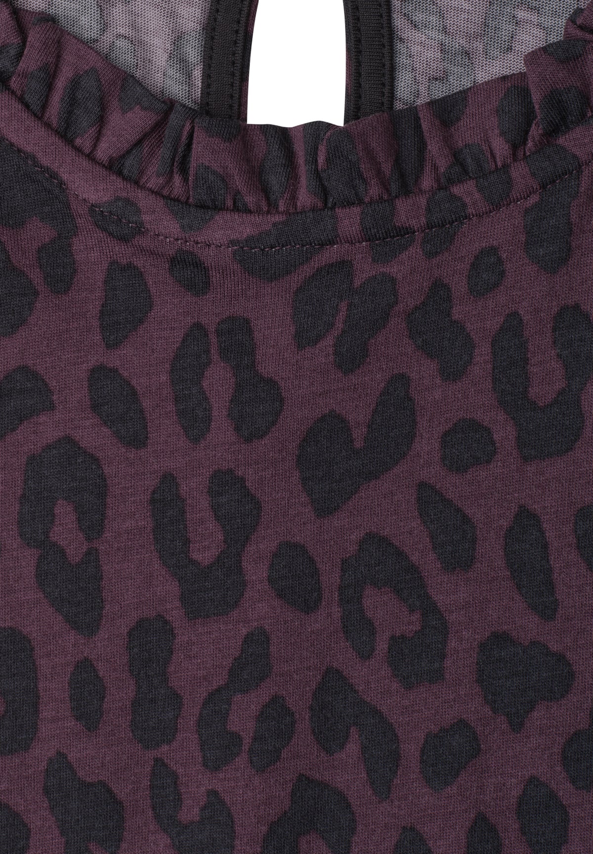 Top mit Rundhals und Rüschendetails