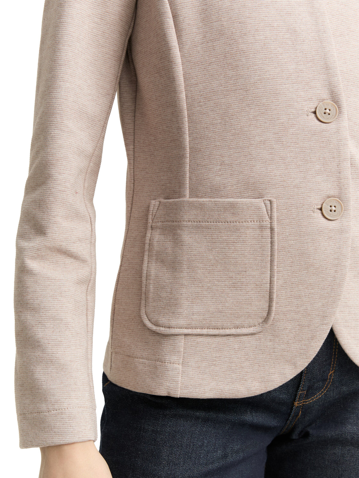 Slim Fit Blazer mit Ottoman Struktur