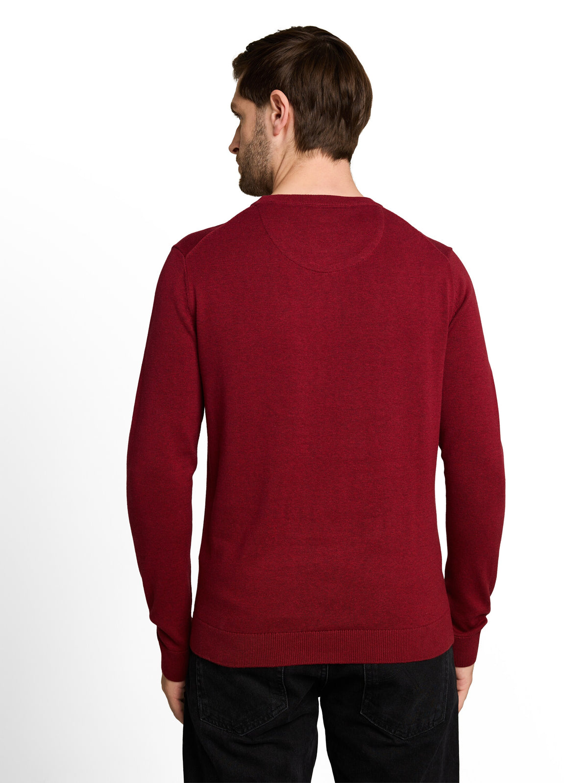 Basic Strickpullover aus Baumwolle