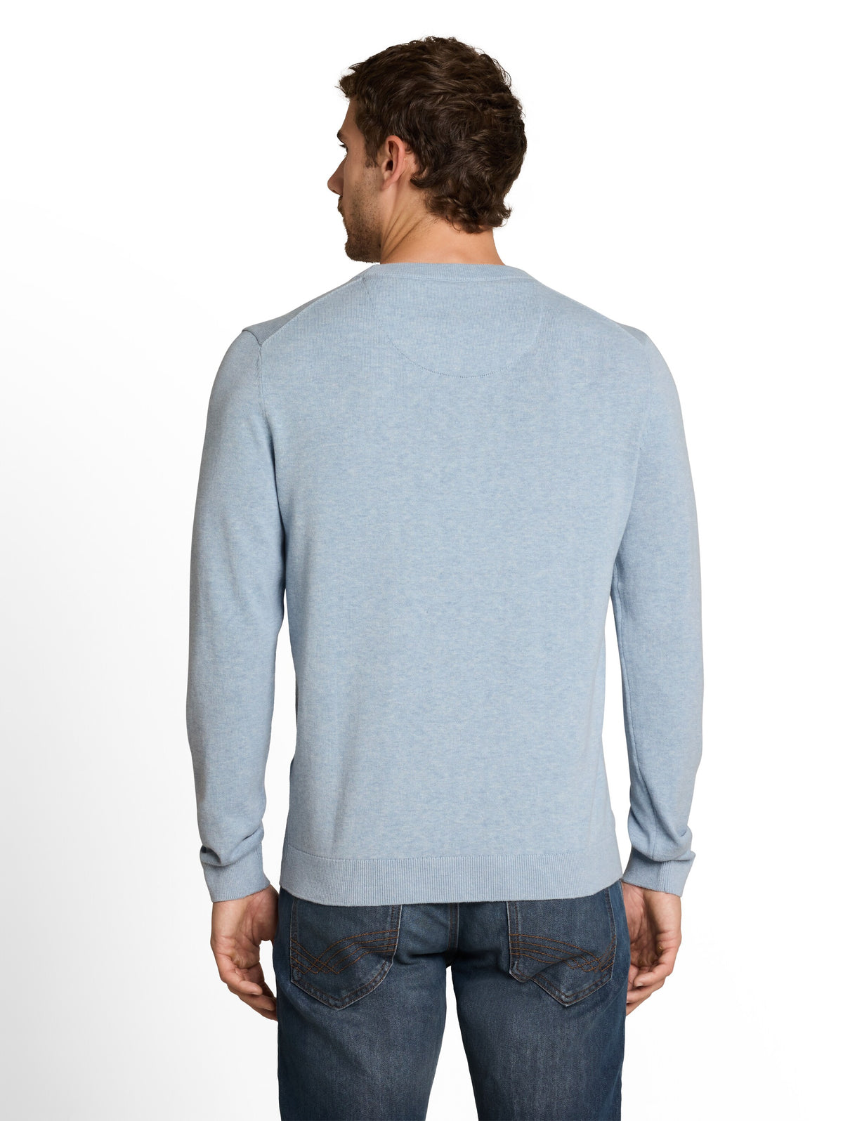 Basic Strickpullover aus Baumwolle