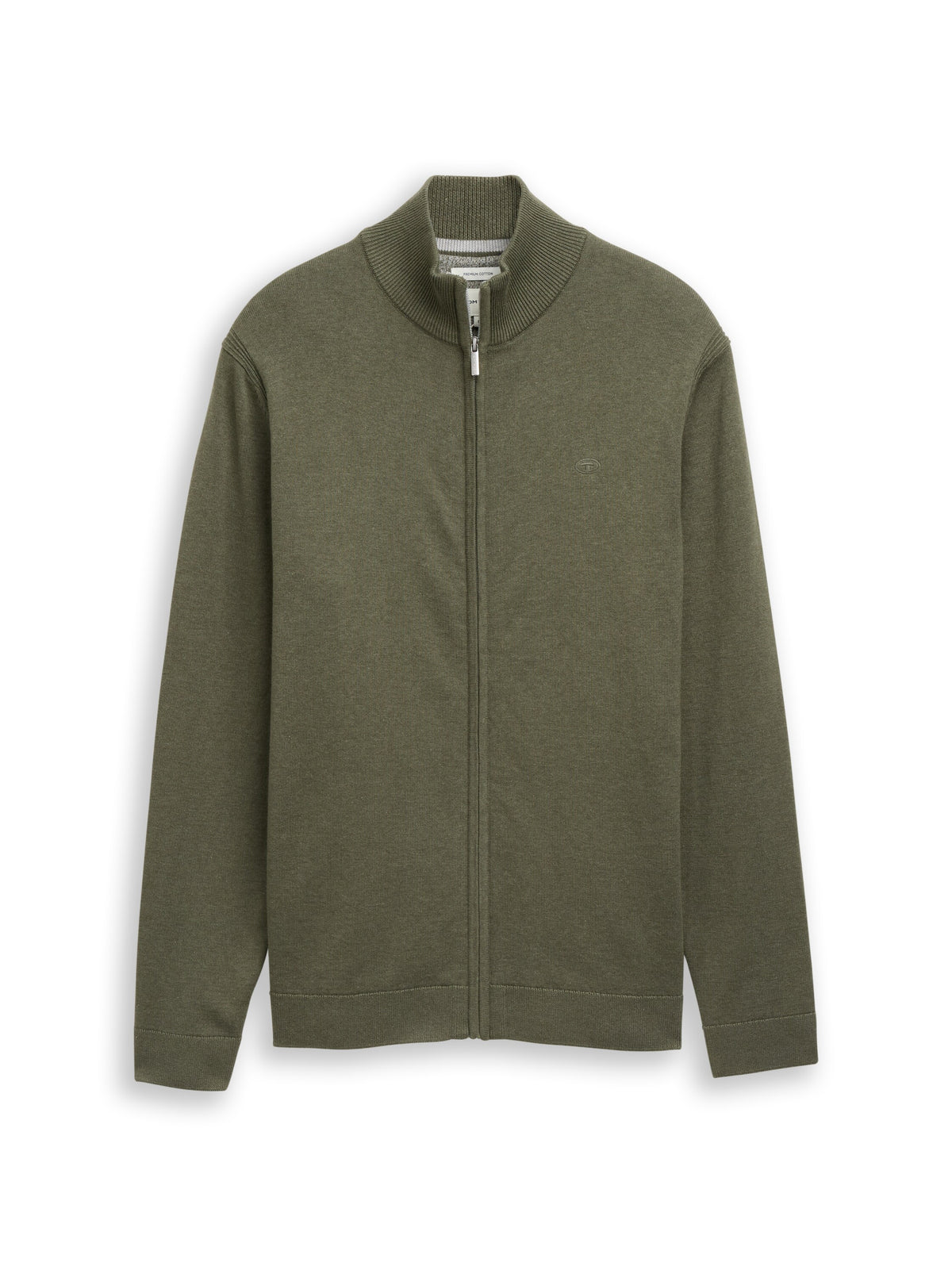 Strickjacke mit Stehkragen