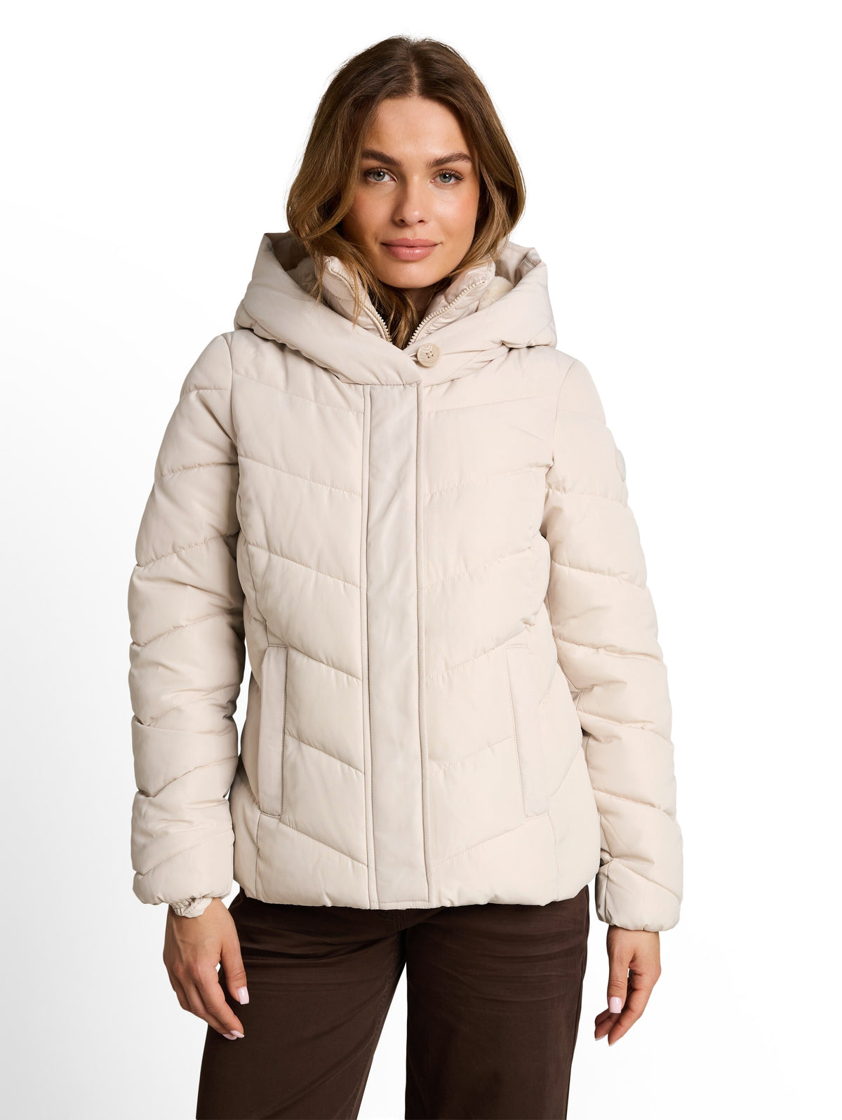 2-in-1 Puffer-Jacke mit abnehmbarem Einsatz