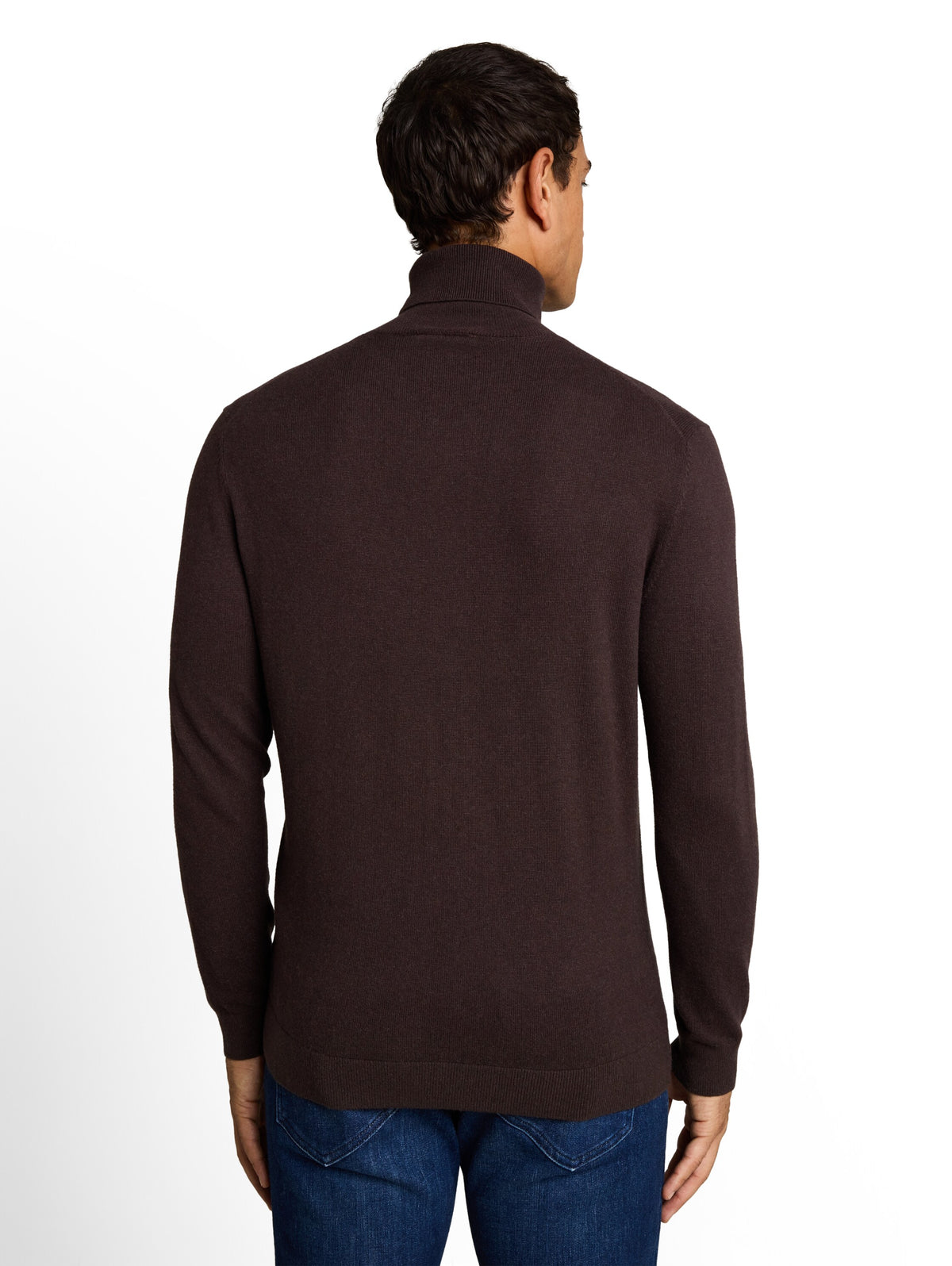 Rollkragenpullover mit Kaschmir-Anteil