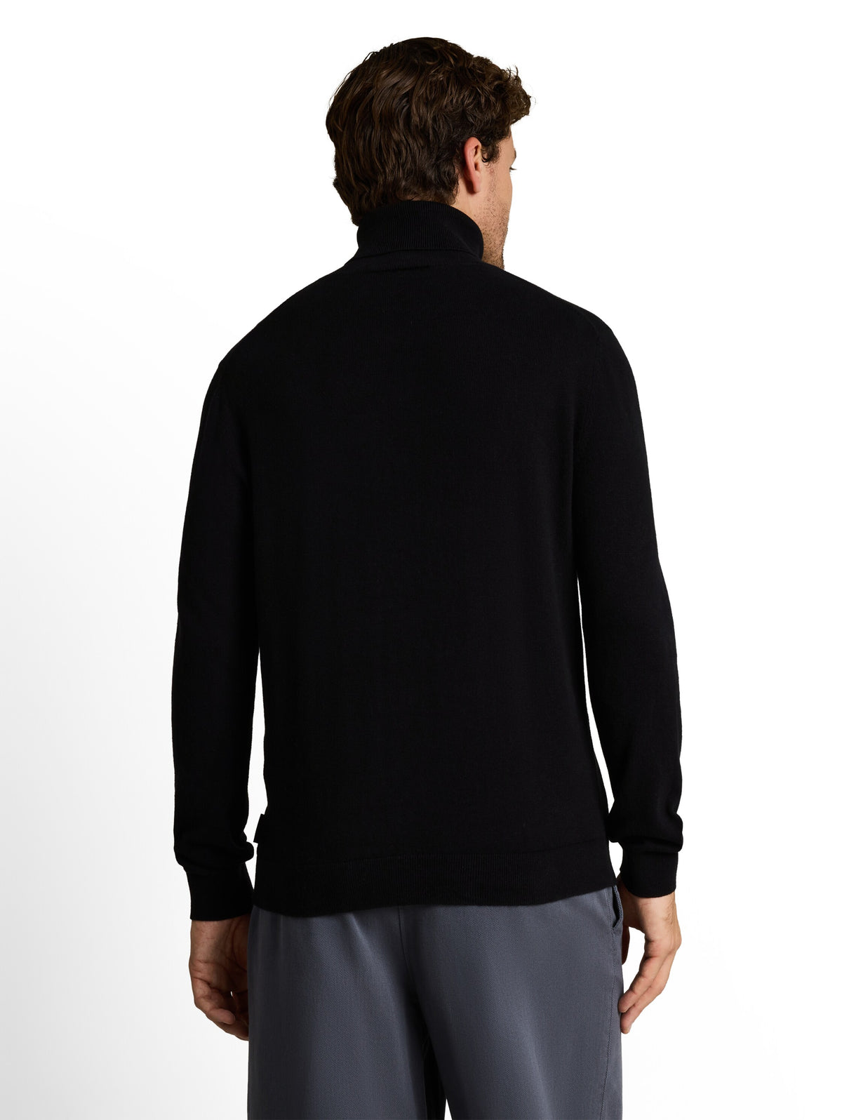 Rollkragenpullover mit Kaschmir-Anteil