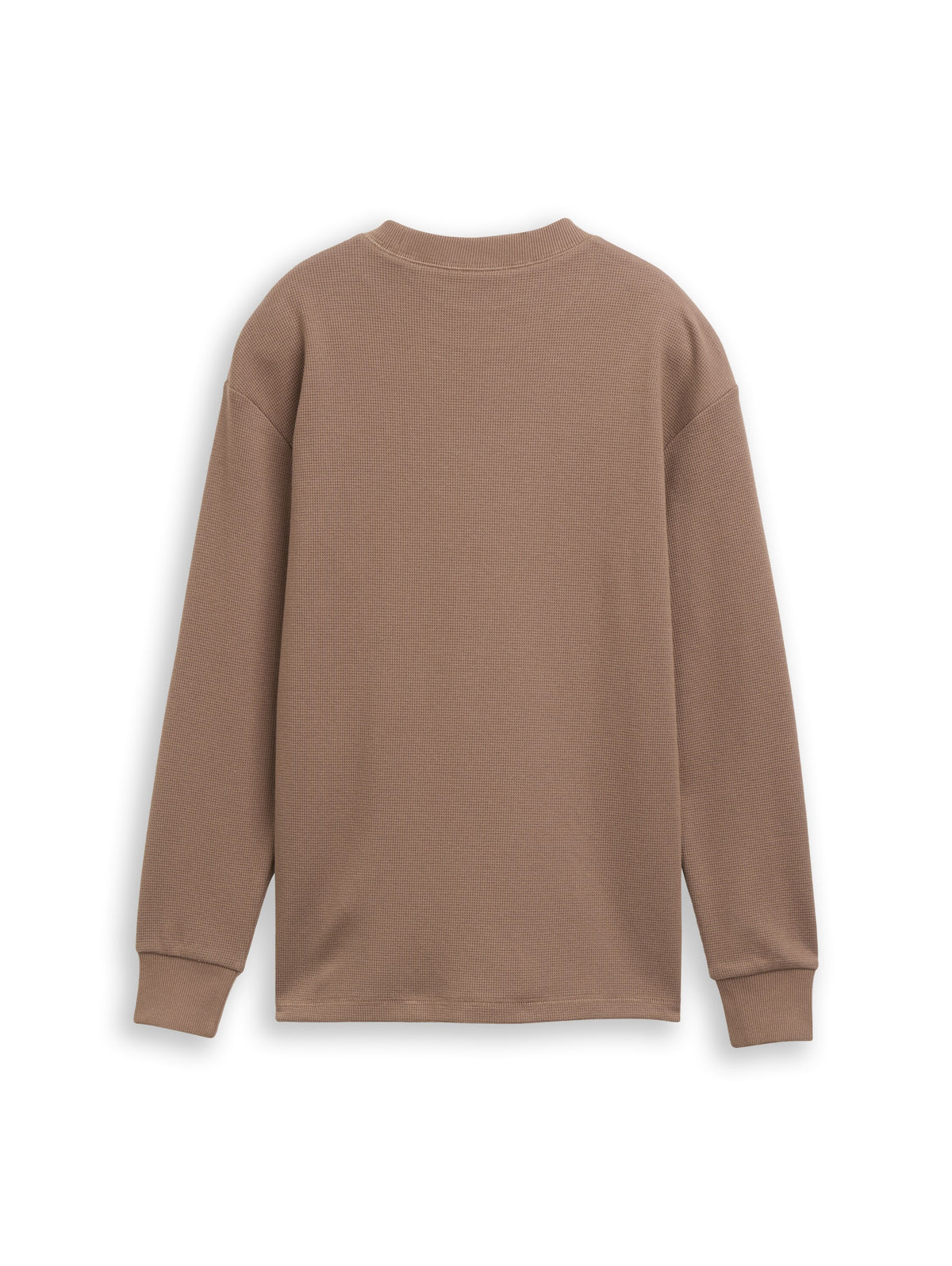 Oversize Langarmshirt mit Waffelstruktur