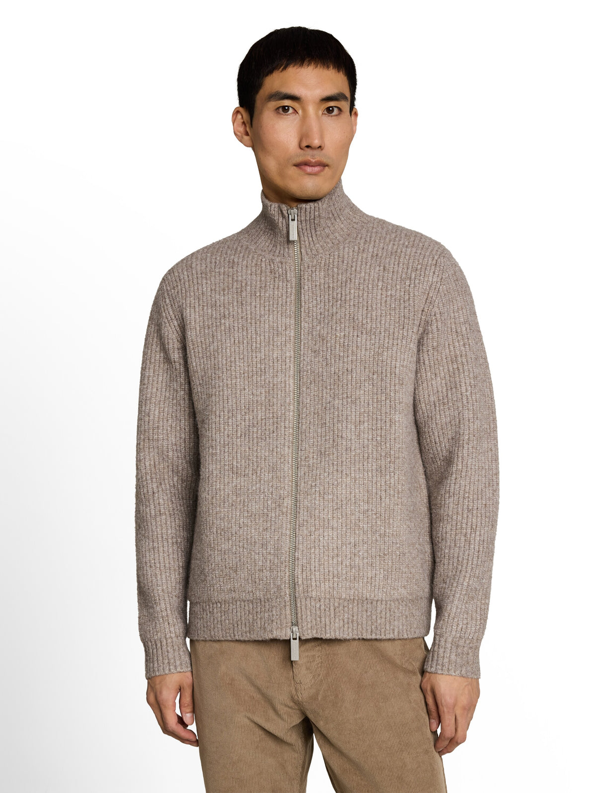 Strickjacke mit Wollanteil