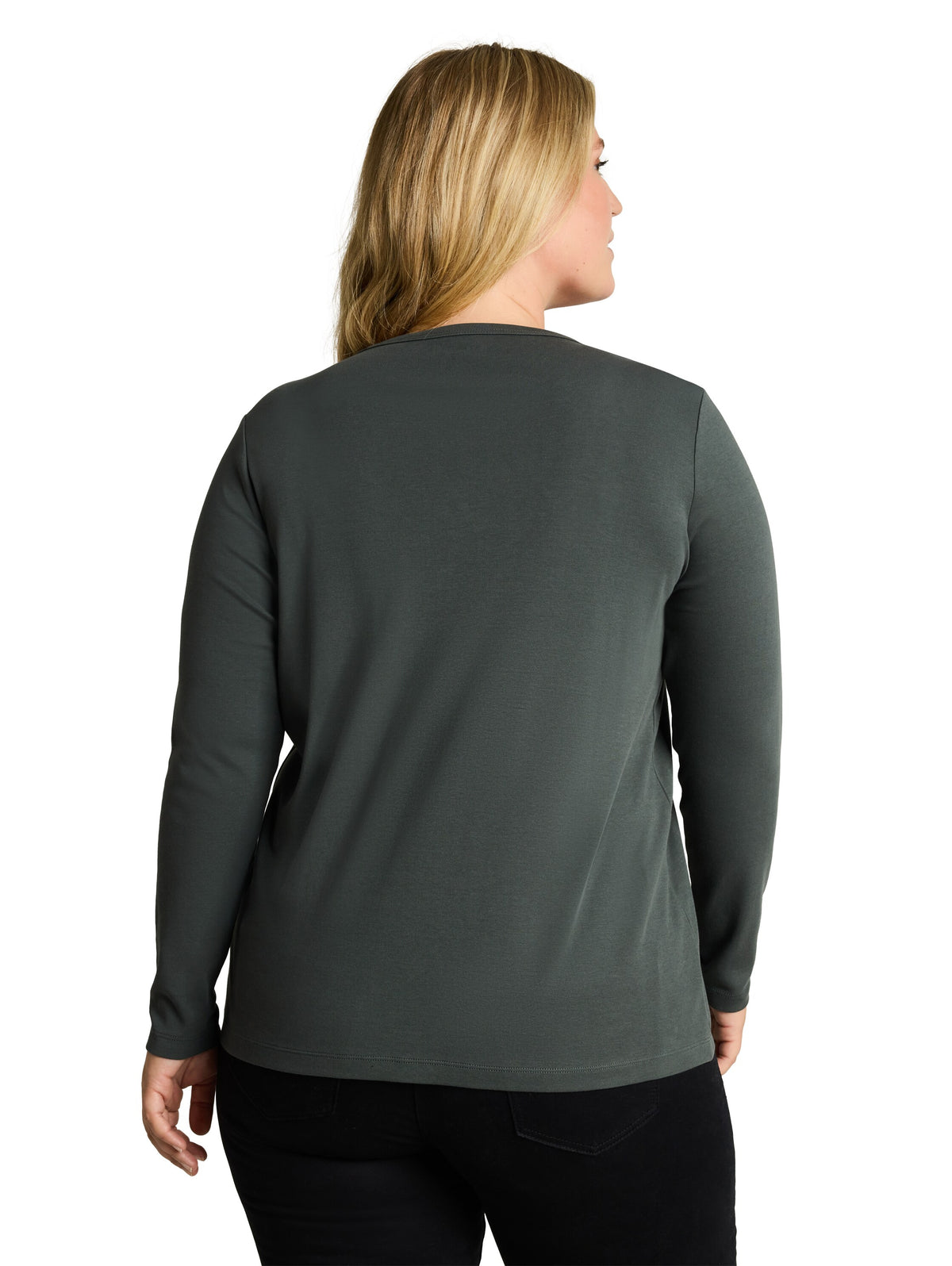 Plus Size - Langarmshirt aus Baumwolle