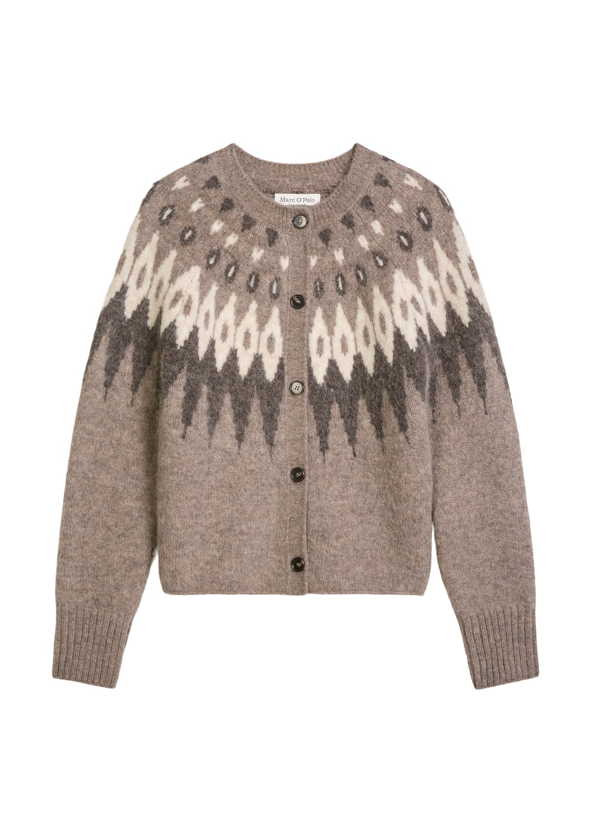 Jacquard-Cardigan slim