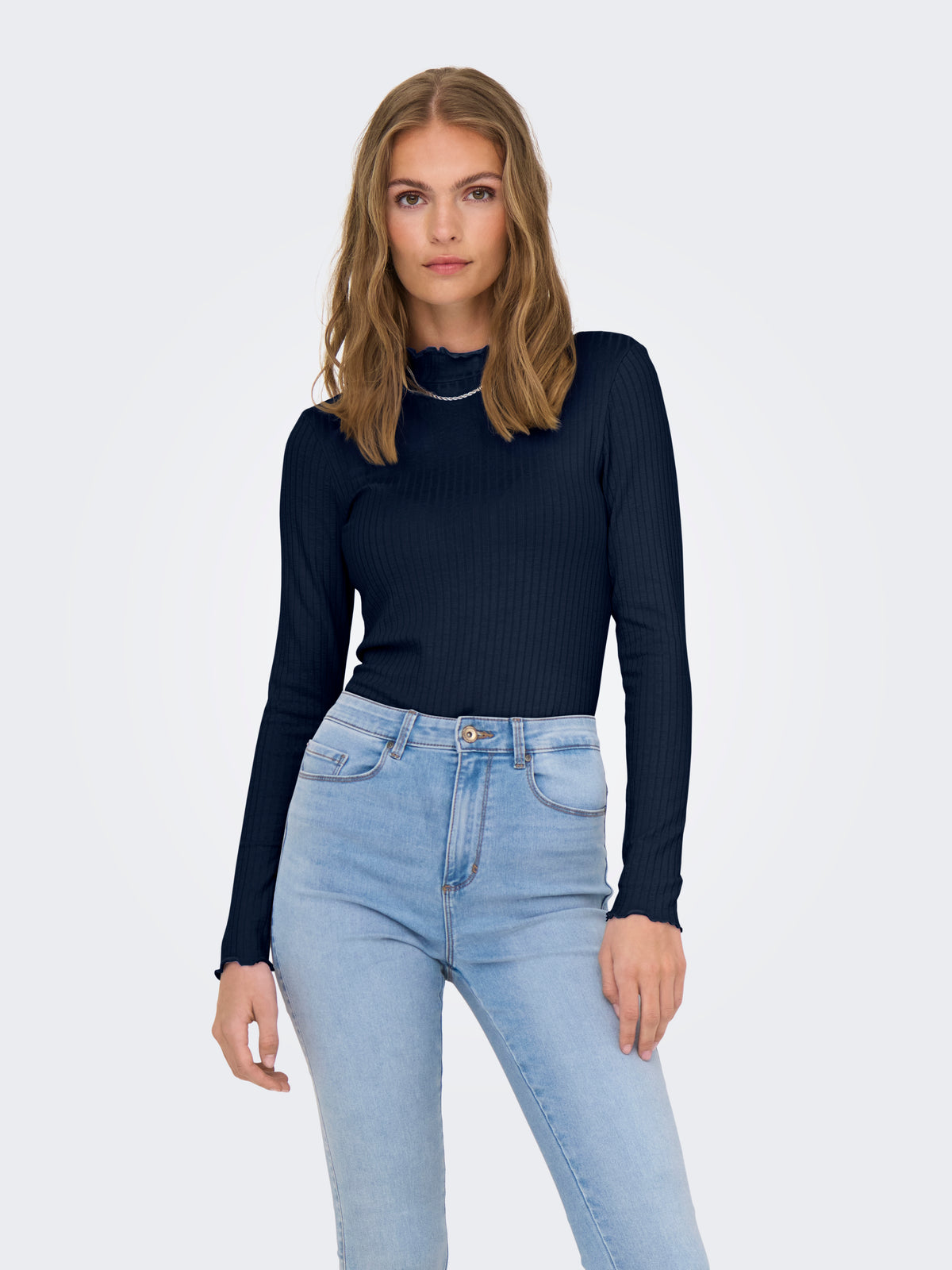 JDYFRANSISKA L/S HI-NCK TOP JR NOOS