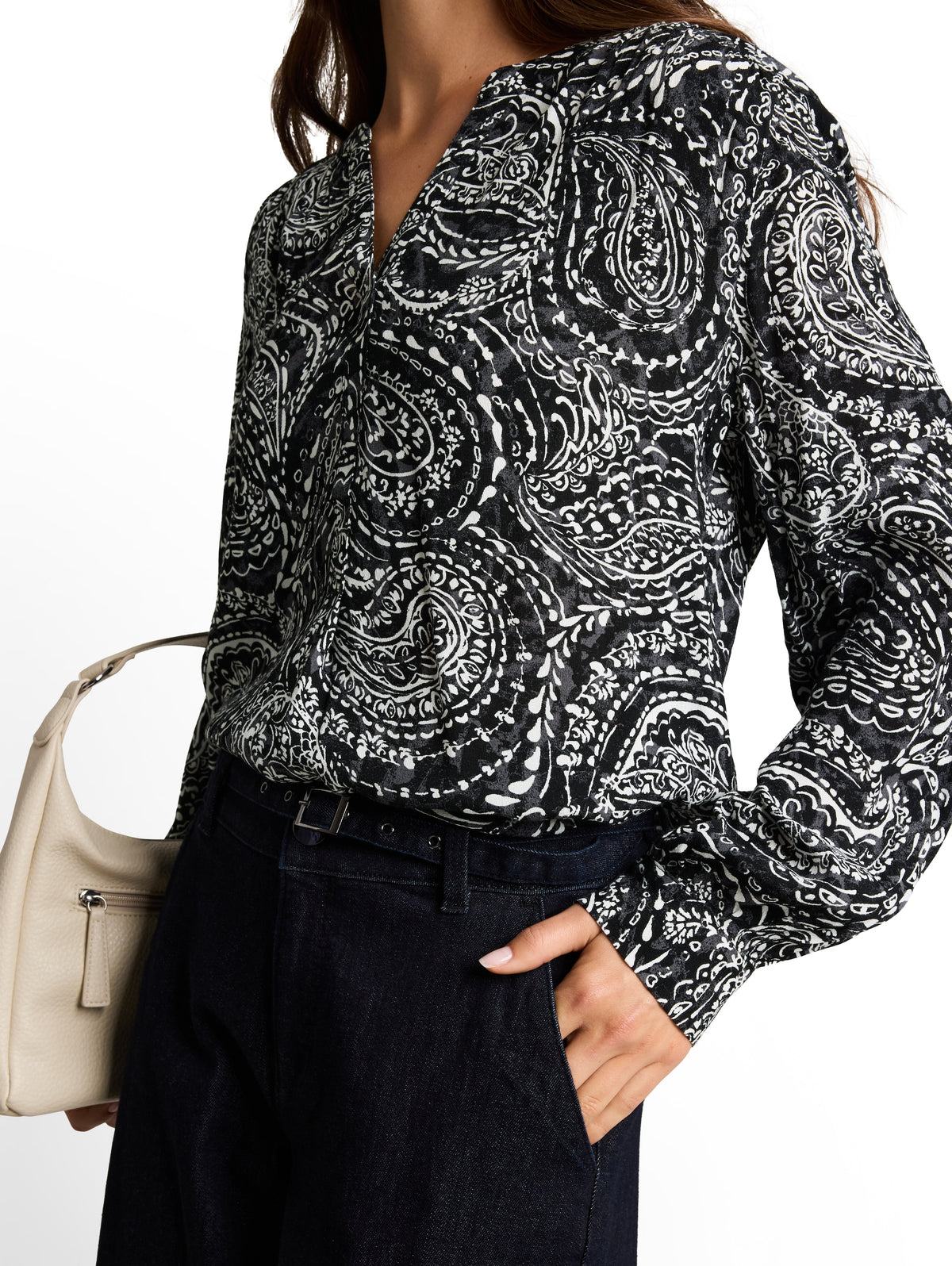 Bluse aus Viskose