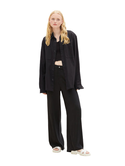 Tom Tailor Denim Cropped Pullover Weiblich mit Bio-Baumwolle