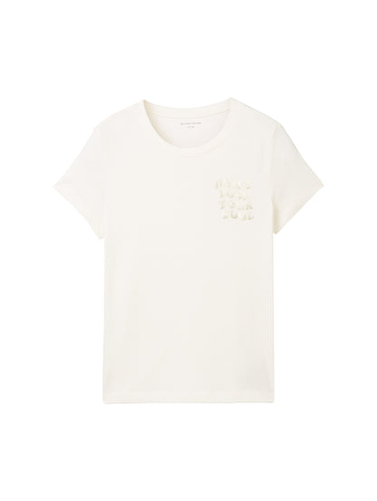 T-Shirt mit Textprint