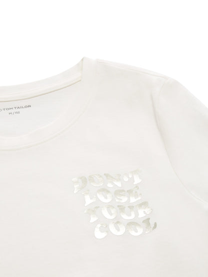 T-Shirt mit Textprint