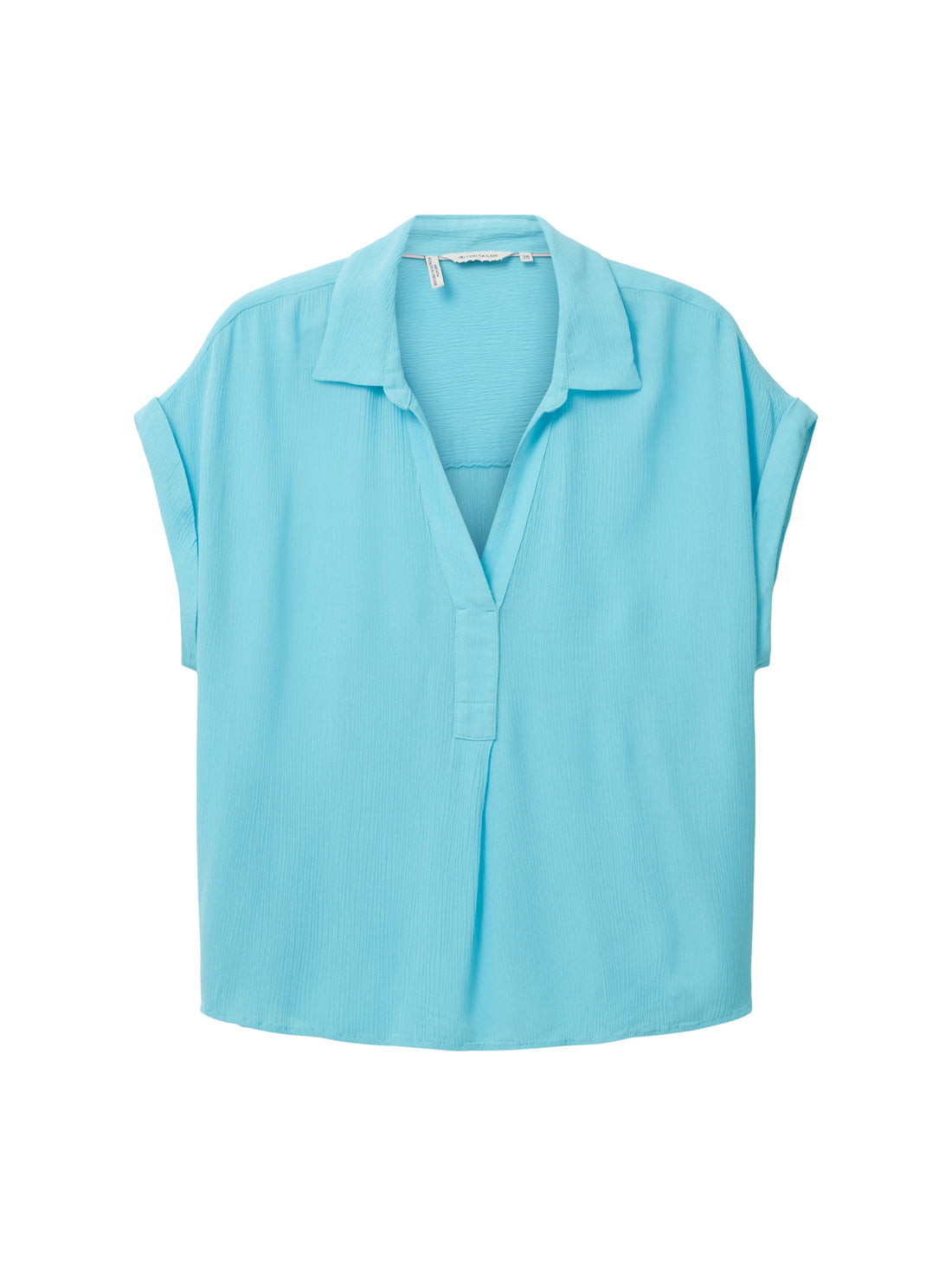 Tom Tailor Denim Viskose T-Shirt V-Ausschnitt Loose Fit für Frauen