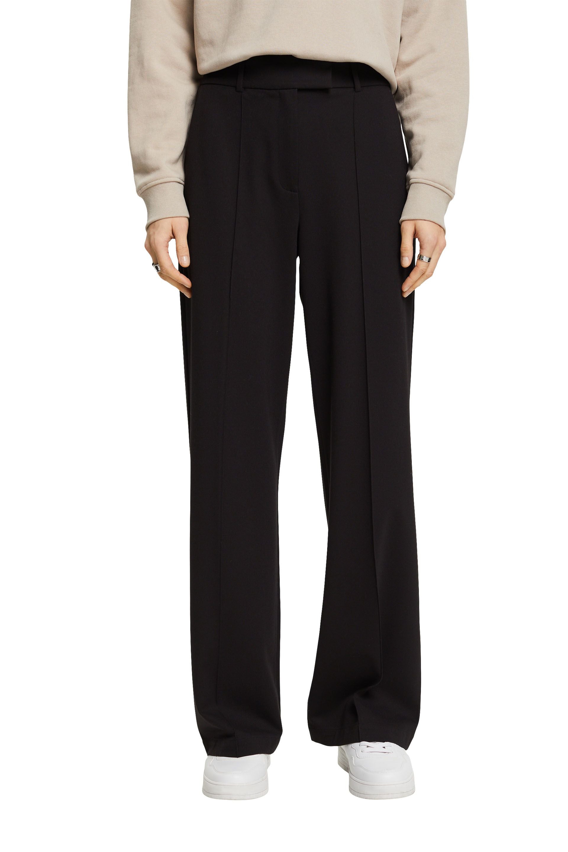 ESPRIT NEW Damen Hose Weites Bein Stretchkomfort Viskosemix