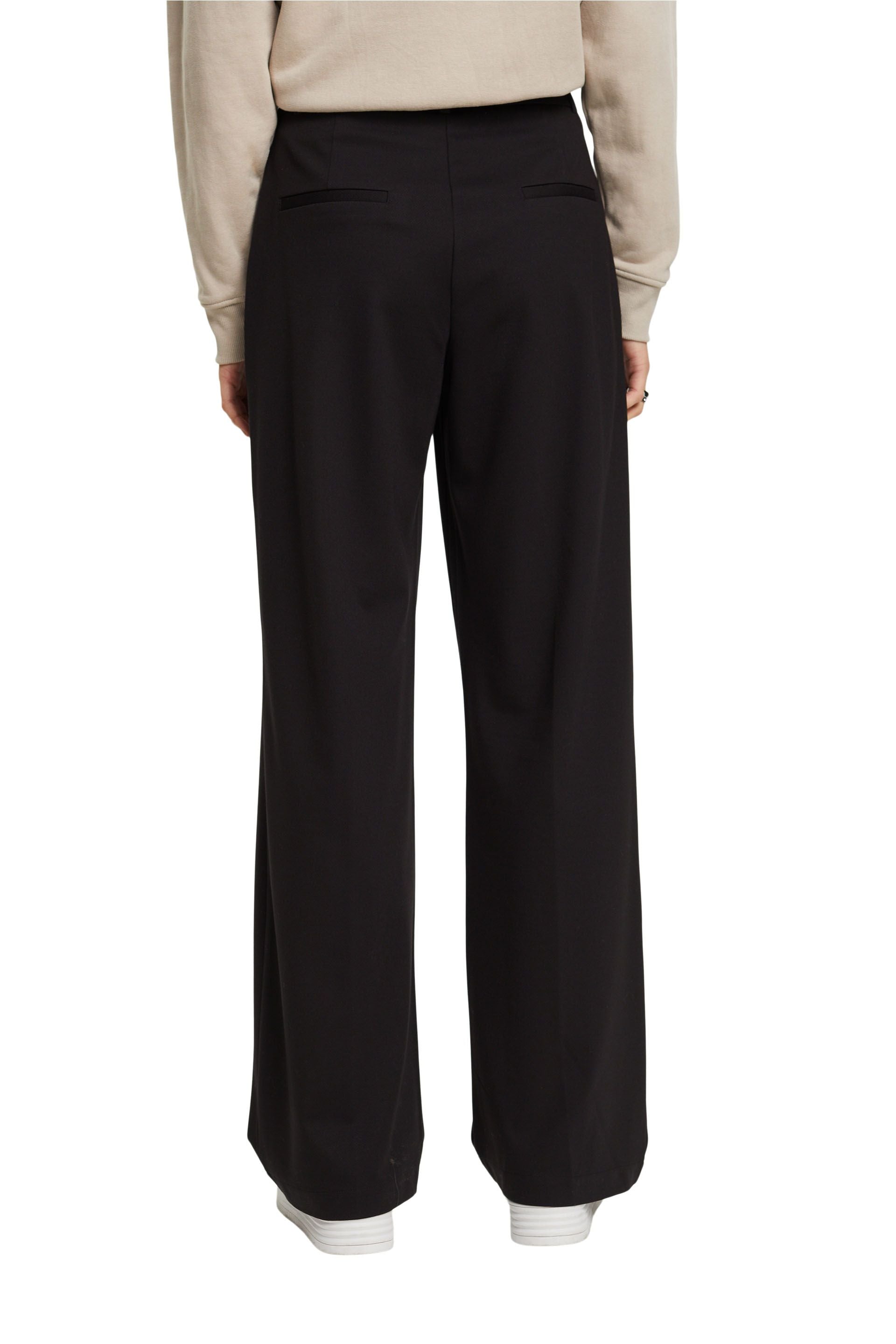 ESPRIT NEW Damen Hose Weites Bein Stretchkomfort Viskosemix