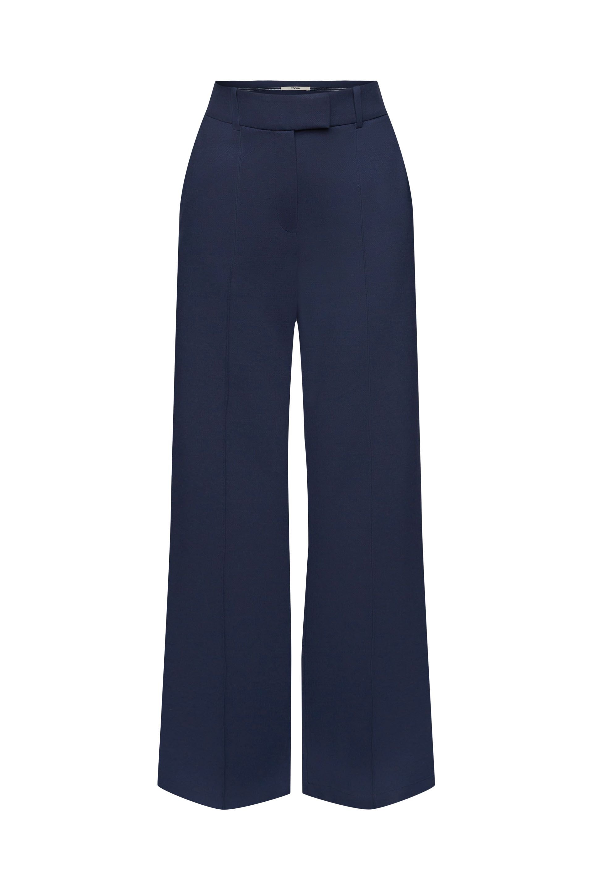 ESPRIT NEW Damen Hose Weites Bein Stretchkomfort Viskosemix