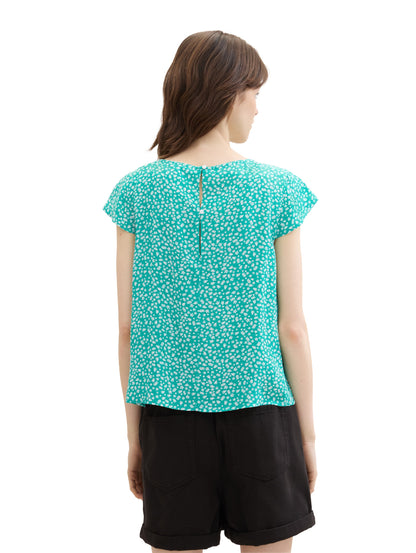 Bluse mit Allover Print