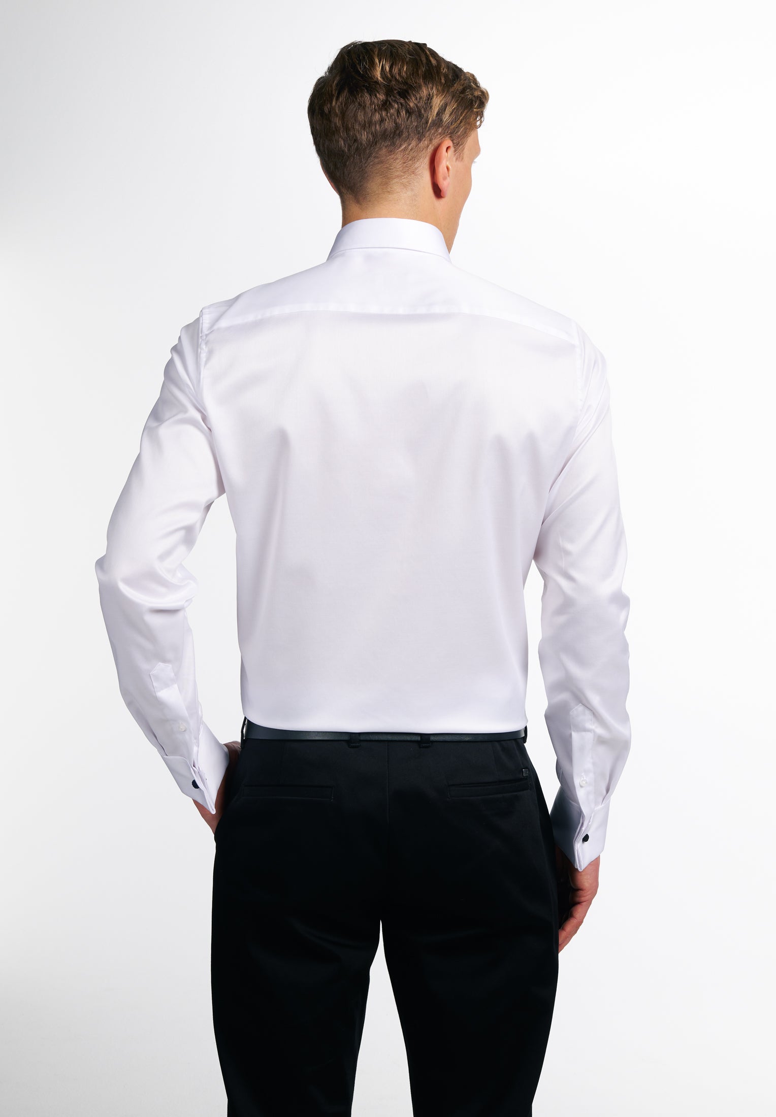 Luxury Twill-Hemd Herren Bügelfrei Kent-Kragen