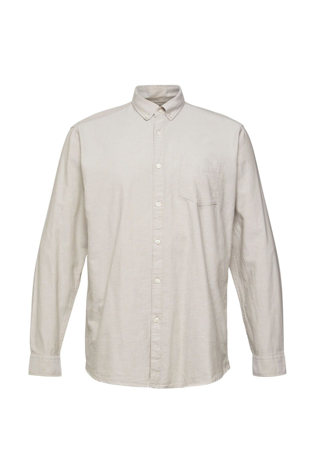 Esprit Baumwollhemd für Herren mit Button-Down-Kragen und Brusttasche