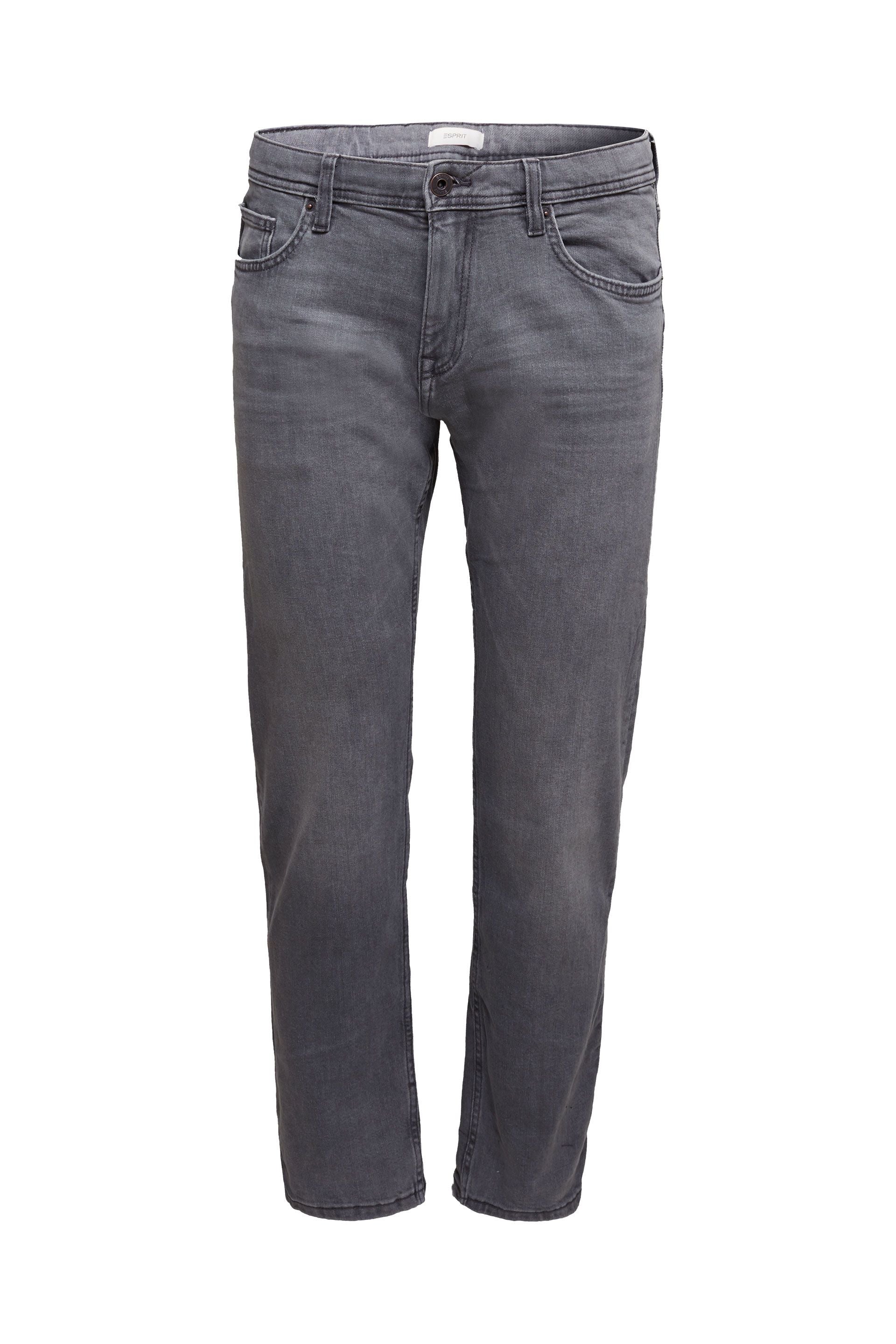 Esprit Herren Jeans Stretchkomfort Washed Out Wrinkle-Effekt