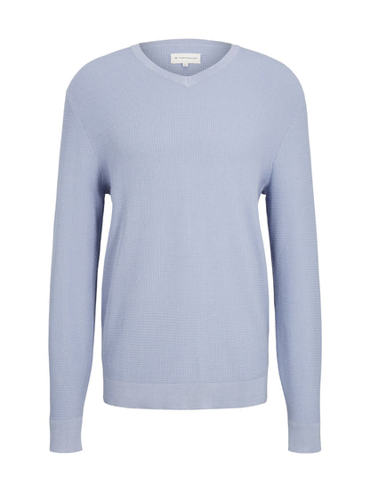 Tom Tailor Denim Strickpullover Regular Fit Herren mit V-Ausschnitt