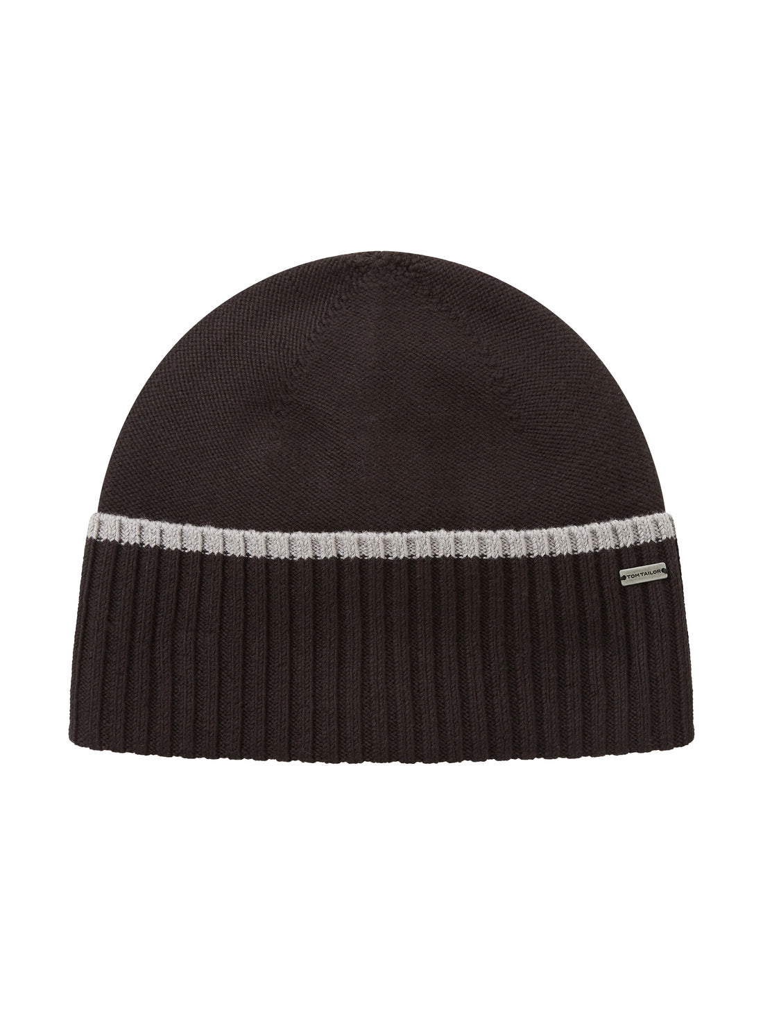 Tom Tailor Denim Beanie Mütze Unisex Weiche Baumwolle Logo Badge