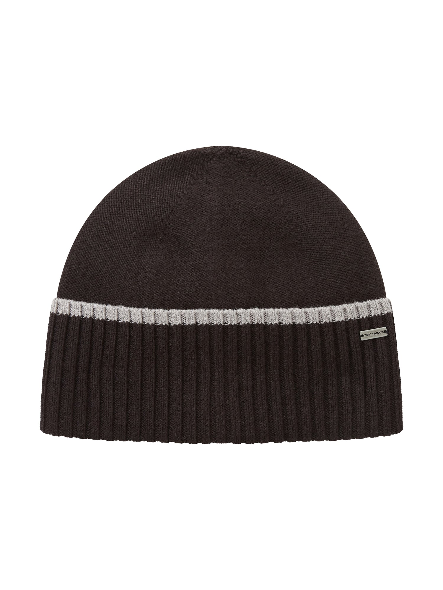 Tom Tailor Denim Beanie Mütze Unisex Weiche Baumwolle Logo Badge