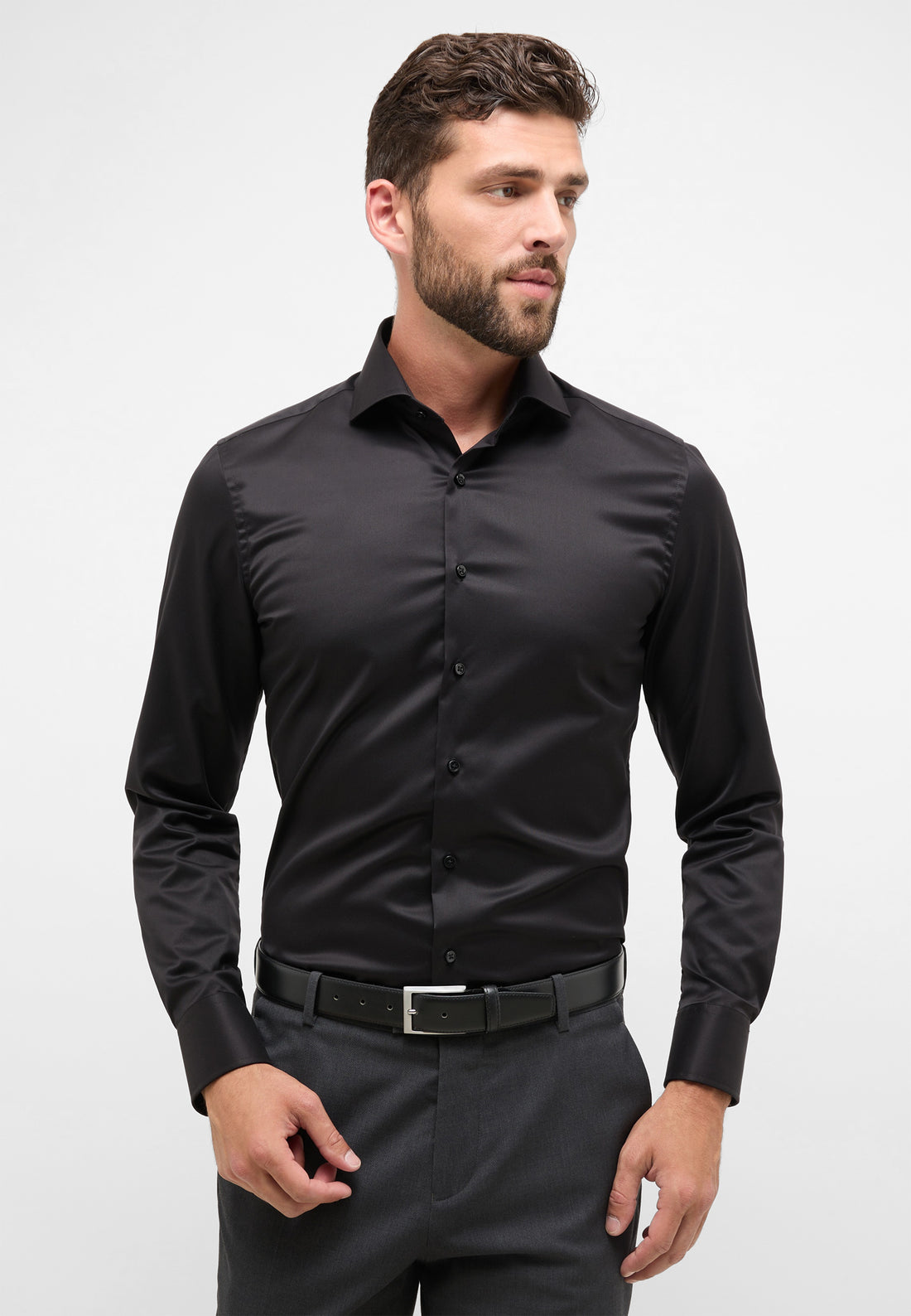 ETERNA Luxury Shirt Slim Fit Herren Bügelfrei
