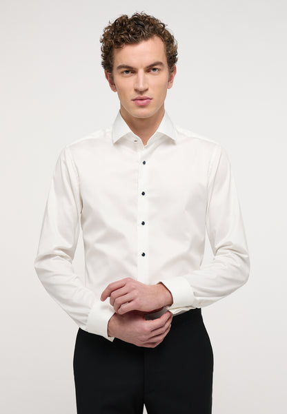 ETERNA Luxury Shirt Slim Fit Herren Bügelfrei Twill Gala Kent Umschlagmanschette