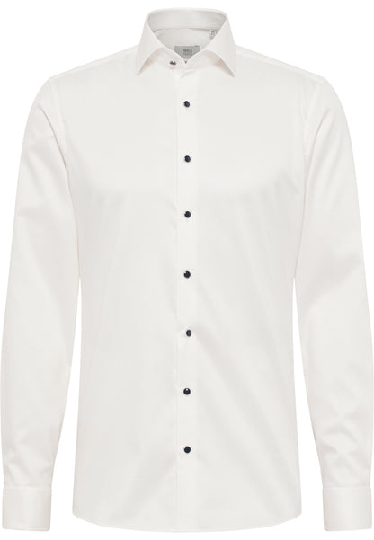 ETERNA Luxury Shirt Slim Fit Herren Bügelfrei Twill Gala Kent Umschlagmanschette