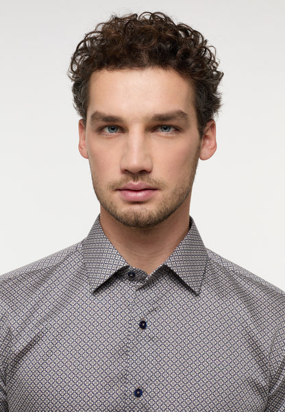 Eterna Slim Fit Langarmhemd Herren Bügelfrei Twill