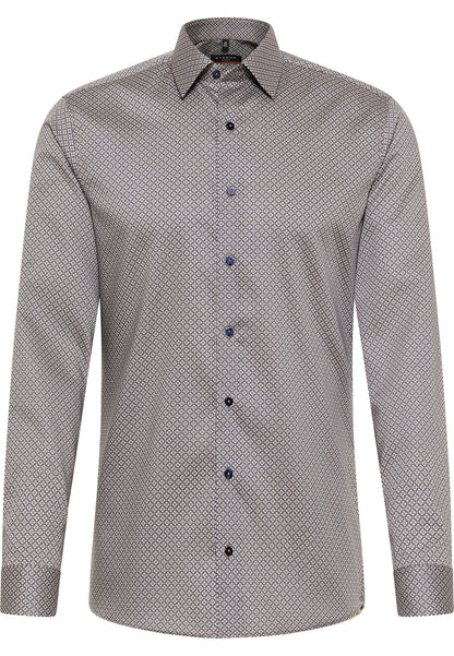 Eterna Slim Fit Langarmhemd Herren Bügelfrei Twill