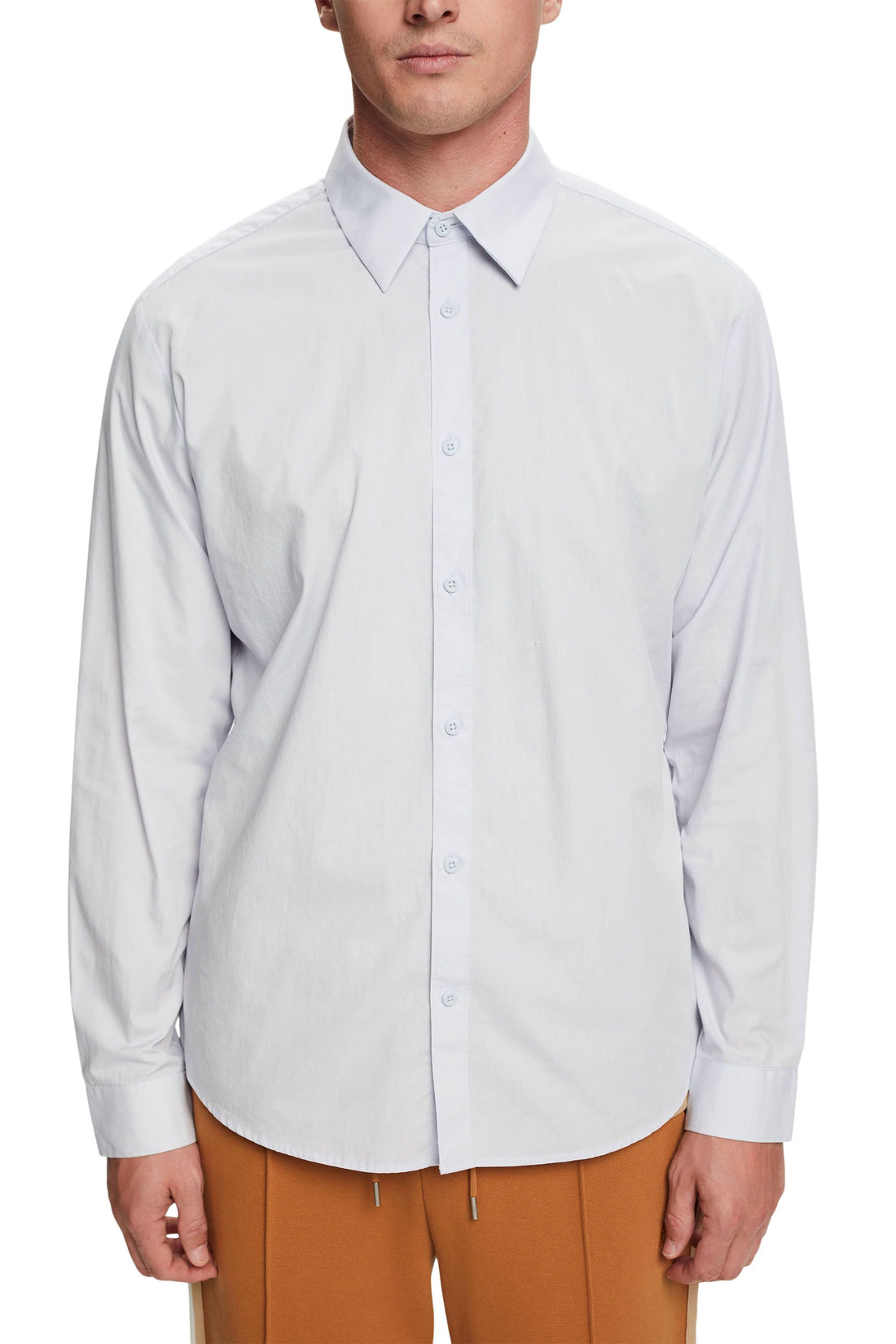 ESPRIT Herren Baumwollhemd Slim Fit Umlegekragen Manschetten