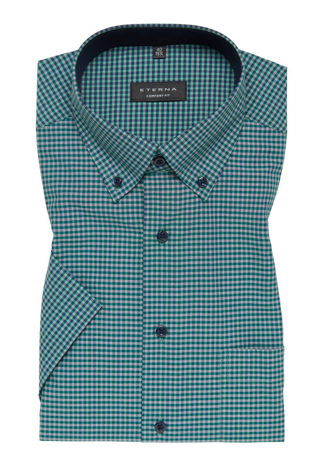 Marke Karo-Hemd Herren Komfort Fit Bügelfrei