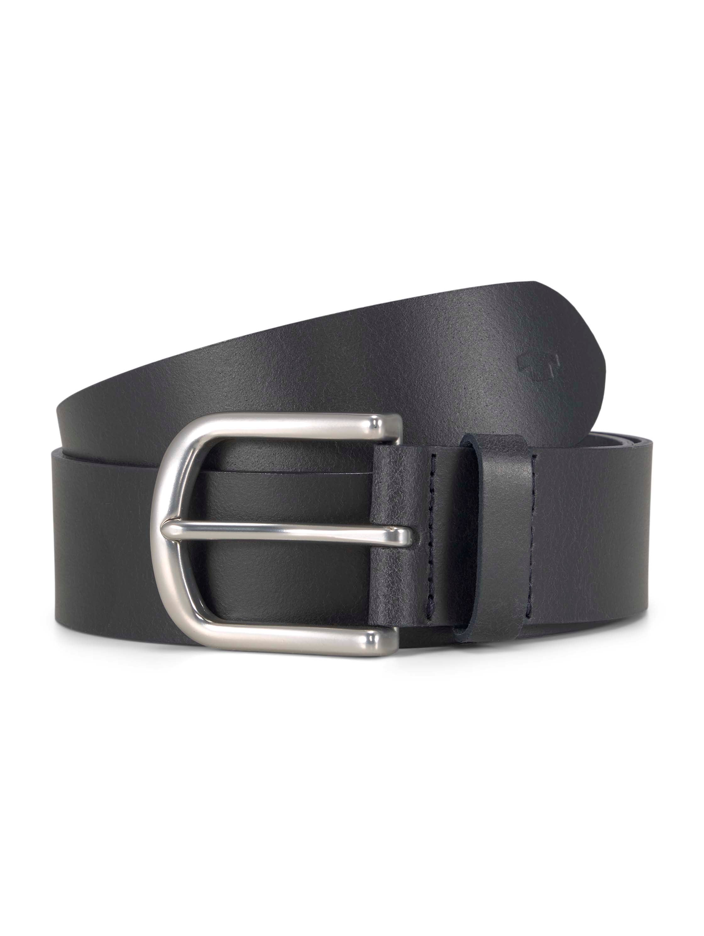 Klassischer Ledergürtel Unisex Echtleder Logoprägung