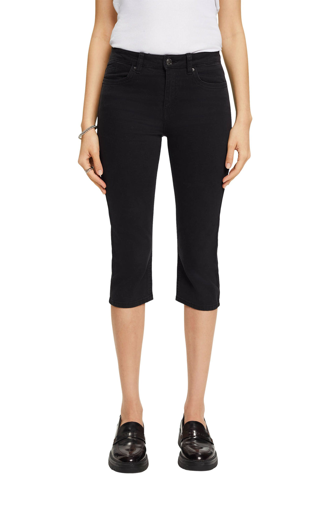 ESPRIT Capri-Jeans Damen Stretch Baumwollmix