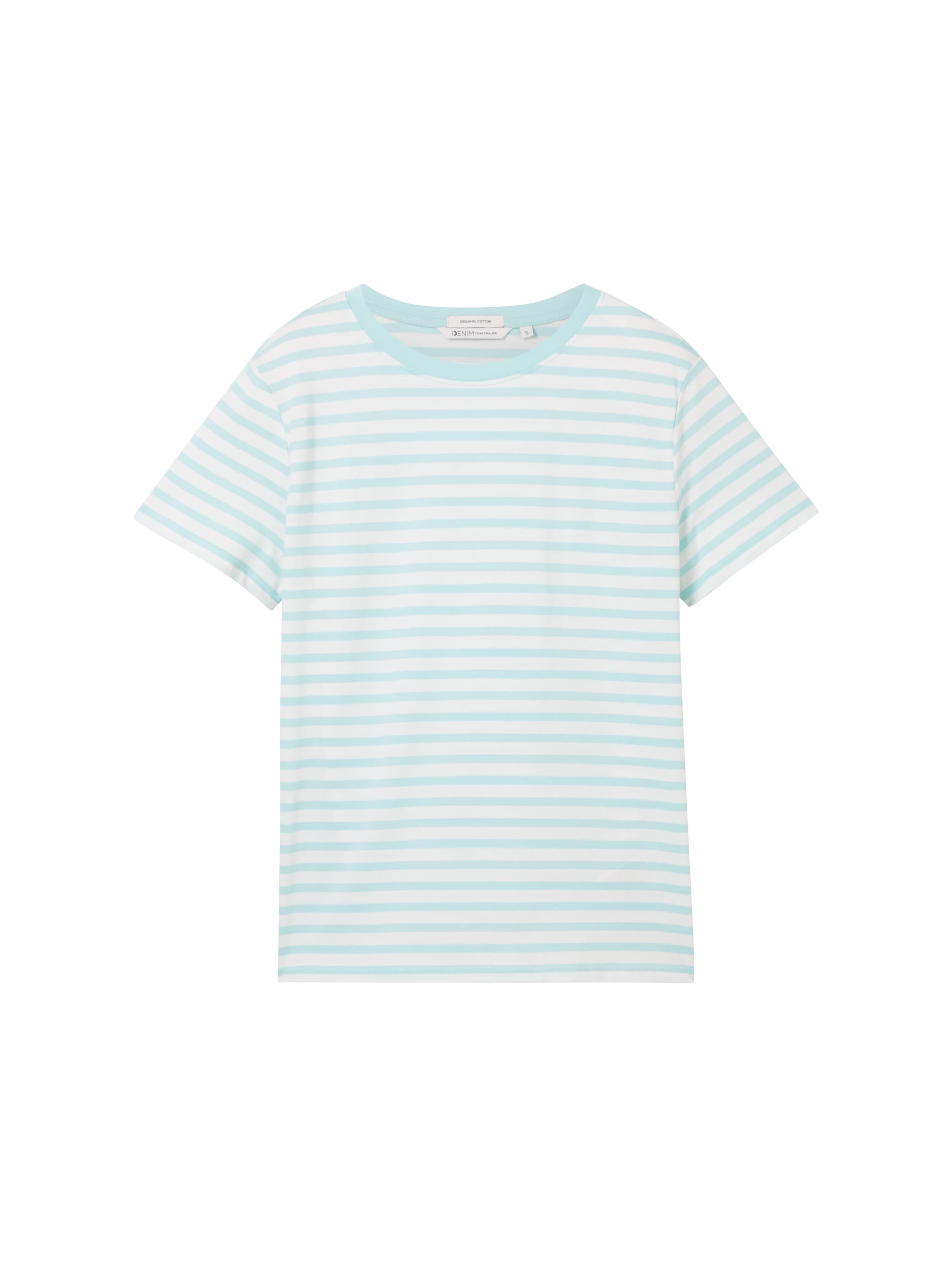 Tom Tailor Denim Streifen T-Shirt Boxy Fit Damen Bio-Baumwolle