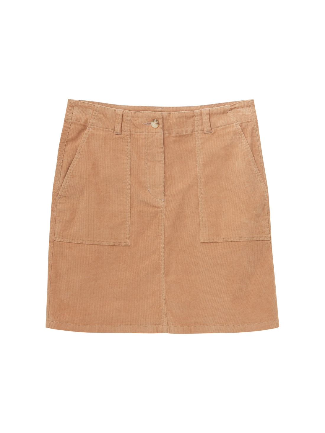 Tom Tailor Denim Chino Hose Damen aus weicher Baumwolle mit Knopf und Reißverschluss
