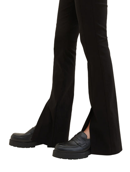 Tom Tailor Denim Damen Culotte mit Schlitz am Saum Regular Fit aus Viskose und Polyamid
