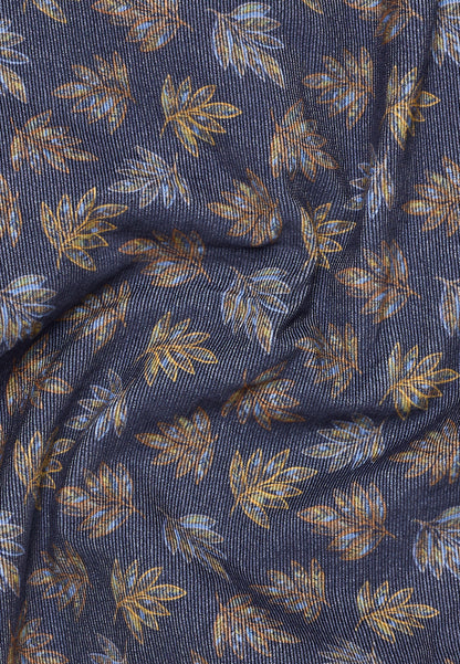 ETERNA Babycord-Langarmhemd Herren Allover-Print